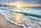 decomonkey Fototapete Strand Meer 350x256 cm Design Tapete Fototapeten Vlies Tapeten Vliestapete Wandtapete moderne Wand Schlafzimmer Wohnzimmer Natur Landschaft