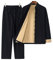 Herren Kung Fu Leinen Anzug - Traditionelle Lange ÄrmelKampfkunst Uniform Tai Chi Klassisch Tangzhuang,Geeignet für Morgengymnastik Judo Wushu Wing Chun(Color:Schwarz,Size:2XL)