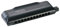 Hohner Mundharmonika CX-12 Chromatische Mundharmonika, Tonart A, schwarz (7545-A)