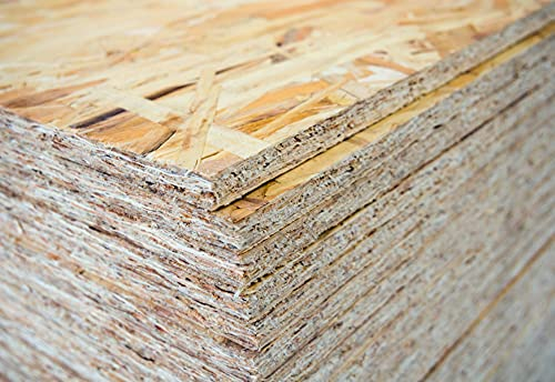 OSB3 Grobspanplatte Spanplatte Platten Grobspanplatte OSB Verlegeplatte Holzplatte Feuchtraum-geeignet (15mm, 125 x 80 cm)