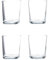 Acan Tradineur - Set de 4 vasos de cristal 295 ml, modelo París, juego de vasos clásicos para agua, bebidas, 8 x 9 cm, resistentes, ligeros, aptos para lavavajillas