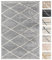 Wohnzimmer Shaggy Teppich 120 x 160 Silber Diamantmuster, Super Soft Moderner Hochflor Teppich