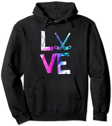 Eishockeyspieler | Love Ice Hockey Pullover Hoodie