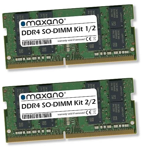 Maxano 64GB Kit 2X 32GB RAM kompatibel mit QNAP TVS-872XT-i5 (PC4-21300 SO-DIMM Arbeitsspeicher)