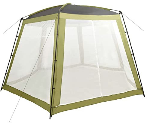 Festnight Poolzelt Pooldach Pool Abdeckungen Kuppel Stoff Poolüberdachung Für Runden Pool Poolpavillion Rund Grün 500x433x250 cm