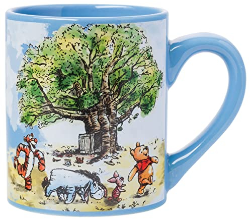 Silver Buffalo Winnie Puuh Group Walk Keramik-Kaffeetasse, 400 ml