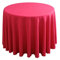 FANIVIN Polyester Tischdecke Tischtuch Tischwäsche Couchtisch Küchentischabdeckung Tafeltuch Rund Einfacher Stil Rose Rot Durchmesser 200CM