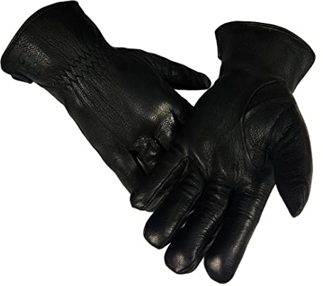 Leder Echte Wolle Herren Schwarz Handschuhe Winter Super Warm Weich Mode Wolle Kordelzug Handschuhe
