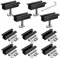 GETLITOOL 10PZ Morsetto Centrale 70mm per Pannello Solare Profilo 40X40 con Dadi Blocchetti Scorreovli Viti M8 Set Staffe di Montaggio in Alluminio per Modulo Fotovoltaico 30-42mm - Nero