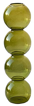 Jingyun Bubbles Mini-Keramikvase Einfache dekorative Vase Tisch-Desktop-Shop-Vase Home Kleine Ornamente-Grün B