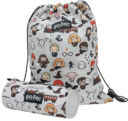 Schulset Harry Potter - Chibi-Charaktere (Federmäppchen + Ranzen)