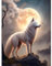 MOGTAA Diamond Painting Wolf Set, 5D Wölfe Diamant Painting Bilder für Erwachsene Anfänger, DIY Diamond Art Tiere Diamant Malerei Bilder für Home Wand Dekor 30x40cm