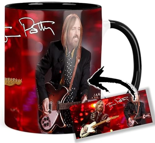 Tom Petty Tasse Innen & Henkel Schwarz Keramikbecher Mug