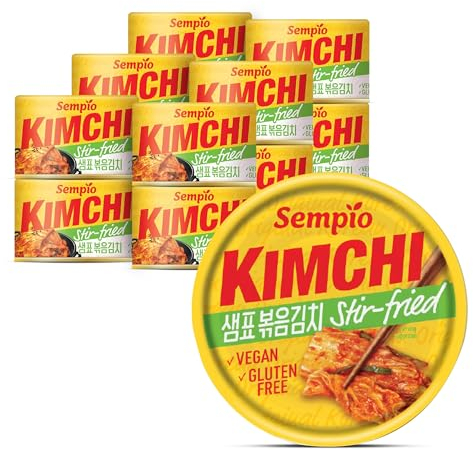 Sempio Dosen-Kimchi (Gebraten, 160g x 12) - Authentischer koreanischer Chinakohl in der Dose. Vegan, Nicht-GVO