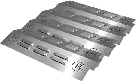 BABOSSA® Flammschutz aus massivem Edelstahl - Ersatzteil für Burnhard Earl | rostfrei & titanstabilisiert durch V4A Edelstahl | Made in Germany | 4er Pack