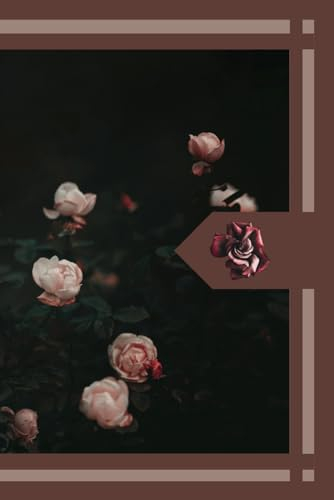 Floral Dark Blush Pink Rose Notebook: 100 Page Lined Note Pad