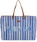 CHILDHOME, Family Bag, Wickeltasche, Reisetasche, Wochenendtasche, Großes Fassungsvermögen, inkl. abnehmbarer Tasche, Blaue Streifen