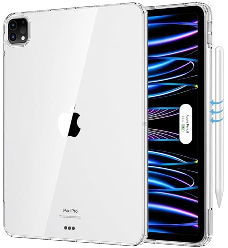 MoKo Hülle für iPad Pro 11 4. 2022/3. 2021/2. 2020/1. Generation, Ultradünne Weiche Hülle TPU Klar Rückseite Schutzhülle Case Durchsichtig Cover, Transparent