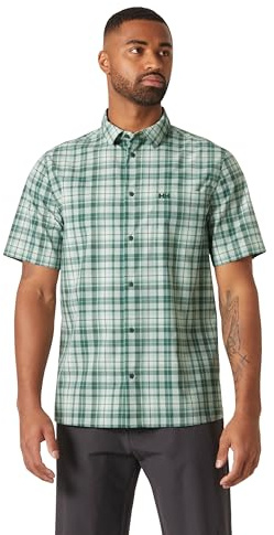 Helly Hansen Herren Fjord QD SS Shirt 2.0, Grüner Nebel, S