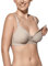 Selente Mummy Love Nursing Bra (Made in EU) Padded and Unpadded Also for Large Sizes with Practical Opening for Breastfeeding (B-Cup to K-Cup), bra beige cotton, 38C