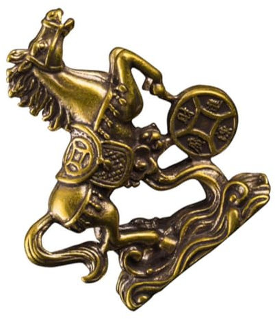 TOPPERFUN Springendes Feng Shui Laufendes Figur Zarte Messingstatue Für Das Büro