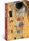 NOTIQUE Taschenkalender 2025 ca. A6, Terminplaner mit Magnetverschluss, Terminkalender, Wochenplaner, Buchkalender, Hardcover Wochenkalender (Gustav Klimt)