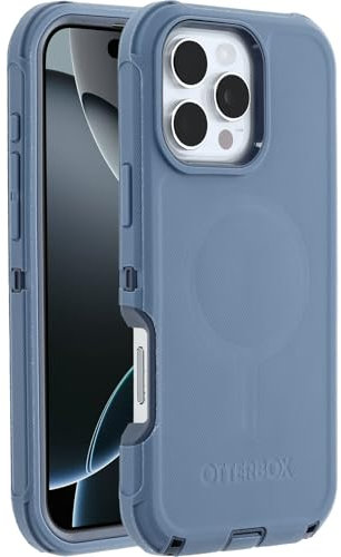 OtterBox Defender Series MagSafe Case for iPhone 16 Pro Max, Shockproof, Drop Proof, Ultra-Rugged, Protective Case, 7x Tested to Military Standard, Blue