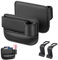 2PCS Car Seat Gap Storage Box with Cup Holder PU Leather Car Seat Gap Filler Organiser Side for Front Seat Car Gap Bag with USB Charge Hole with 2 PCS Car Seat Headrest Hook for Storaging