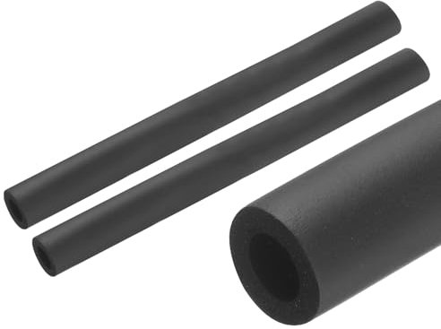 QUARKZMAN 2 piezas de Tubo de Aislamiento de Tubería de 10 14mm ID 24mm OD Espuma para Soporte de Agarre de Mango, Negro