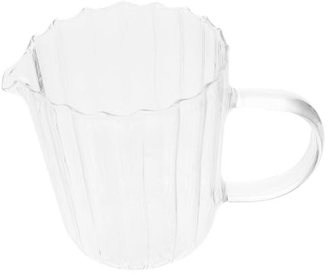 Cabilock Jarra De Vidrio Apta Para Microondas Diseño Simple Para Bebidas Frías Y Calientes Resistente Elegante