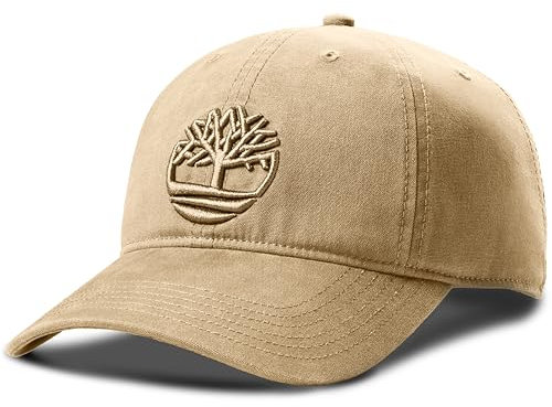 Timberland Soundview Herren Baseball Cap Baumwolle Canvas Verstellbar Leichte Stilvolle Mütze für Outdoor-Aktivitäten, Hellbraun, Einheitsgröße