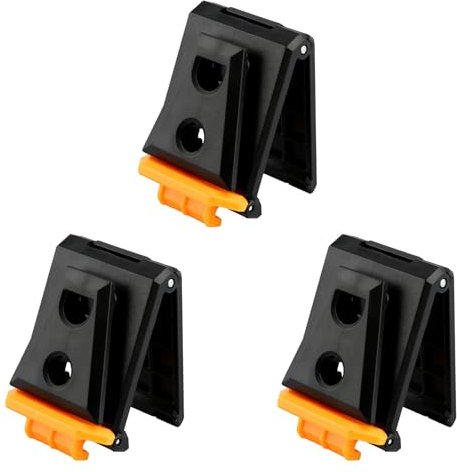 3pcs Tool Belt Clip for Cliptech, Quick-Release Clips Replacement, ABS & Metal Heavy Duty Attachment for Cliptech TOU-CT Toughbuilt Pouch Accessories Electricians Carpenters Use