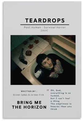 Bring Me The Horizon, halb-terminal, Postercover, Druck, Raum, Ästhetik, Leinwand, Wandkunst, Wohnung, Schlafzimmer, Dekoration, rahmenlos, Schlafsaal, Portraits, Kunstdruck, ungerahmt, 30 x 45 cm