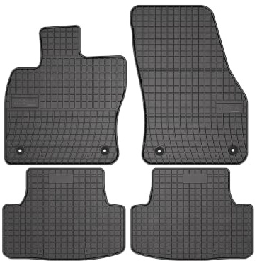 Wielganizator SolidPRO Gummimatten passend für Seat Ateca (2016-) | Qualität: Premium - Genaue Passform, rutschfest 4-teilig Fußmatten- Schwarz