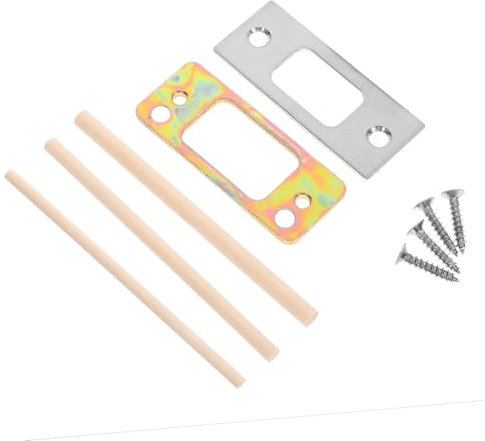 SEWACC 1Set Piastra per Porta con Kit Installazione Elegante per Porte Blindate e Serrature Interne Facile da Installare e Compatibile con