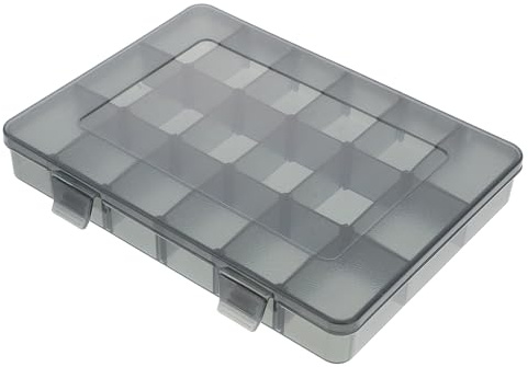 DOITOOL Boîte de Rangement Plastique Compartimentée Portable pour Petits Outils et Caisse de Rangement Multifonctionnelle Légère Poignée Ergonomique pour Vis Boulons et Accessoires