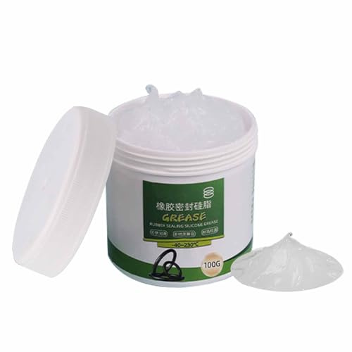 Yuemeuy Graisse Silicone Pour Joints Toriques - 100g Lubrifiant de Plomberie Étanche et | Graisse Silicone De Scellement Pour Valves | Pour Joints, Moteurs, Appareils Électriques, Quincaillerie,