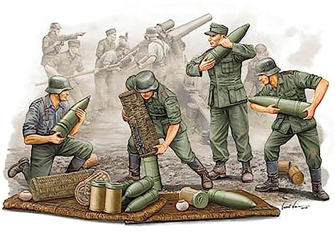 Trumpeter 1:35 - German WWII s.FH 18 Field Gun Ammo Crew