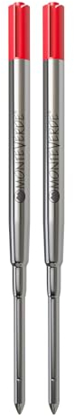 Monteverde P132GN Sanfte Kugelschreiber-Mine Parker Geeignet für Rechts-/Linkshänder rot