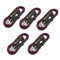 5 x 6m Male to Female XLR Mic Leads/Balanced Microphone Cables / 8 Colours/Multi-Packs Purple