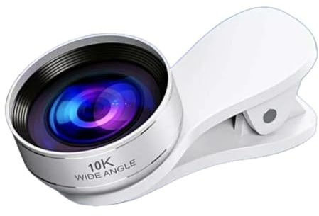Rulinna-10K Ultra Wide-Angle high-Definition Mobile Phone Lens, no Distortion, no Dark Corners, 130° Selfie Macro Photography Lens