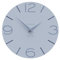 CalleaDesign - Smile Wall Clock, Handgefertigt in Italien, 30 cm, Elegant und leise, Hohe Qualität, Perfekte Geschenkidee [Puderblau und Zuckerpapier].