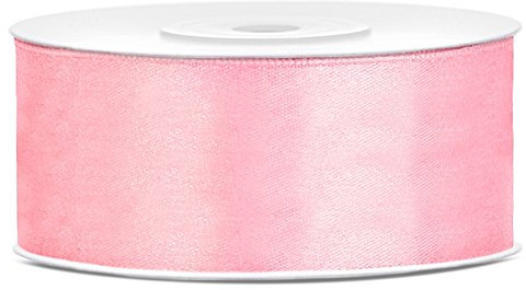 Partydeko 25m x 25mm Satinband Geschenkband Schleifenband Dekoband Satin Band (Hellrosa (081J))