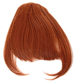 WIG ME UP - YZF-W1030-350 Clip-In Pony Haareinsatz lange Strähnen an der Seite dunkles Rot Kupferrot
