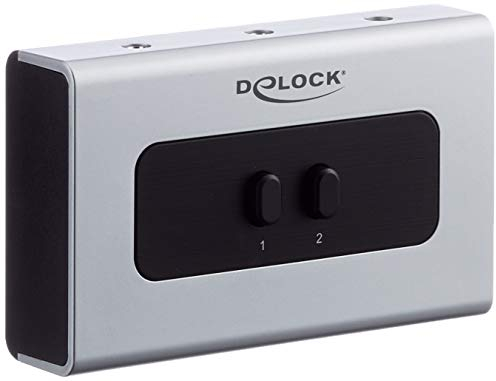 DeLOCK 2-Port Switch Stereo Jack 3.5mm