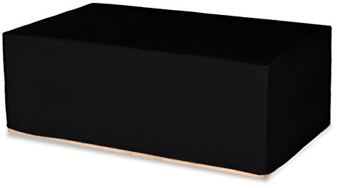 TexDeko Husse für Europaletten Überzug wasserabweisend Bezug für Europaletten (2 Paletten 120x80x29cm, Schwarz)