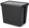 Wham Storage Pack of 2 - 154 Litre Wham Bam Heavy Duty Recycled Box with Lid Black