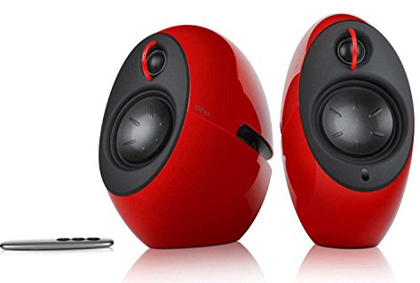 Edifier E25HD Luna Eclipse Bluetooth 4.0 Bookshelf Speakers with Remote Control - Red