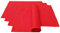 Lemos Home Platzset Tischset Platzdeckchen 4 Stück ca. 46 x 36 cm aus Baumwolle Viele Farben (Rot)
