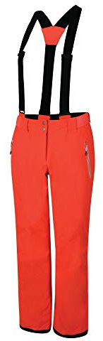 Dare 2b Effused Impermeabili e Traspiranti articolati Comfort Ginocchiera Sci e Snowboard Salopette Pantaloni con Vita Alta e Ghette da Neve Integrate, Donna, Lollipop, 6